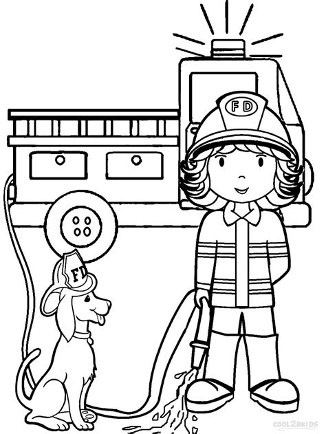 Fire Extinguisher Coloring Page At Free Printable