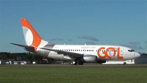 Pouso E Decolagem Em Joinville Boeing Gol Pr Gig