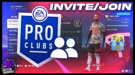 How To INVITE JOIN Your Friends To PRO CLUBS FIFA 23 CREATE YOUR