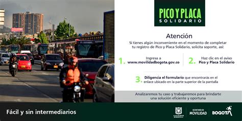 Movilidad Bogotá on Twitter No has podido realizar el registro de