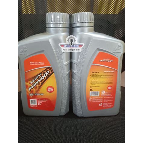 Jual Oli Pertamina Prima XP SAE 20W 50 1Liter Shopee Indonesia