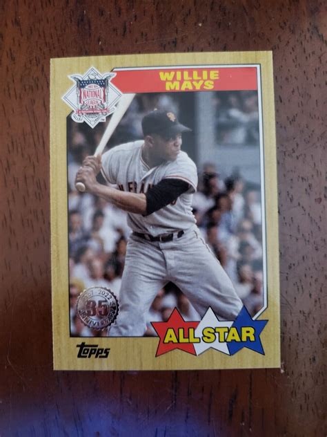 Topps Series Th Anniversary All Star Willie Mays As Ebay