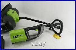 SEE NOTES Greenworks PRO 80V Cordless Snow Shovel W 2 0 AH Battery