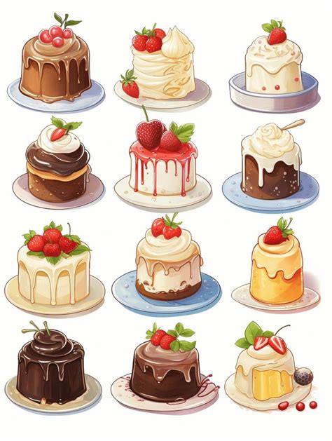 Pin By Foody Illustration On Cute Food Art Dessert