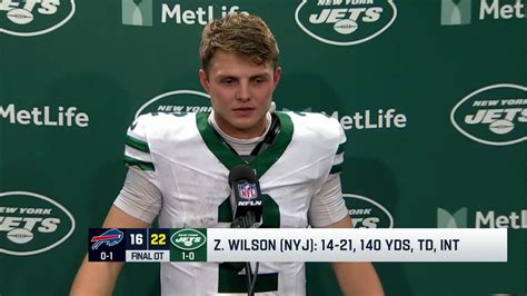 New York Jets Zach Wilson Reacts To Relieving Quarterback Aaron Rodgers