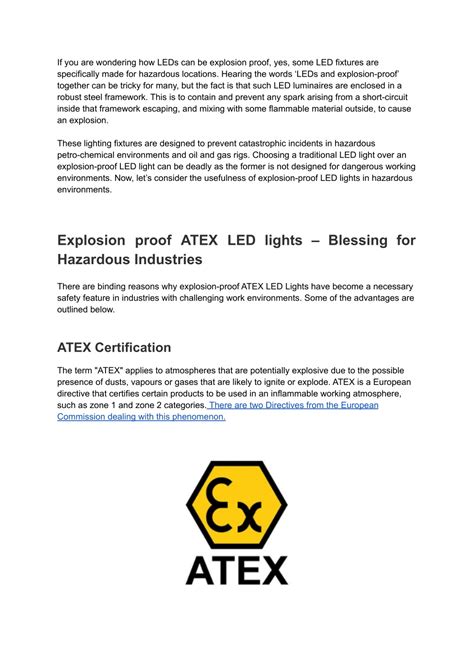 Ppt Why Led Explosion Proof Lights Are A Smarter Choice For Hazardous Industries Powerpoint