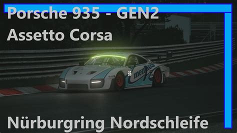 Porsche 935 GEN2 Nürburgring Nordschleife Assetto Corsa YouTube