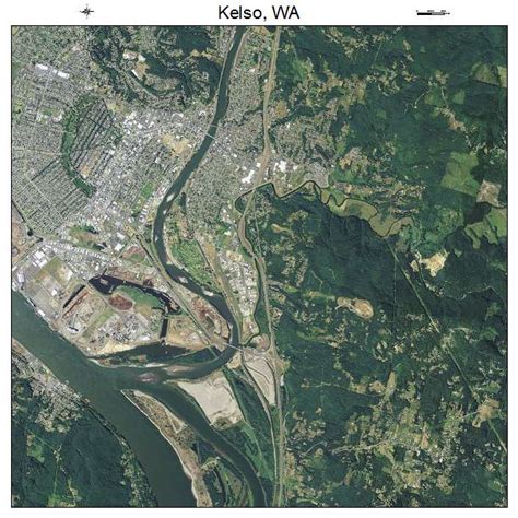 Aerial Photography Map of Kelso, WA Washington