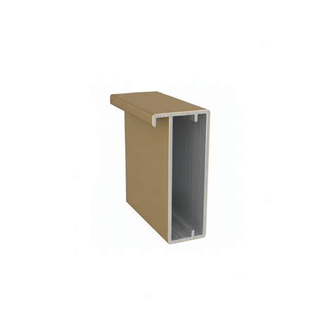 Perfil Champagne - Perfil Porta de Alumínio RM-060 03m Champagne 1001 Rometal