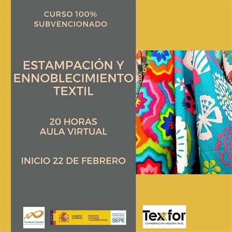 Curso de estampación y ennoblecimiento textil 22 de febrero Aula