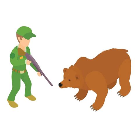 Forest Hunting Icon Isometric Style 15386224 Vector Art At Vecteezy