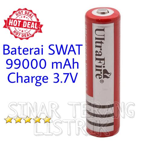 Baterai Ultrafire Mah V Li Ion I Batre Charge Isi Ulang