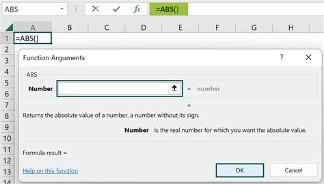 Abs Excel Function Formula Examples Calculate Absolute Value