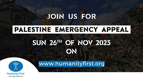 Palestine Emergency Appeal Humanity First Youtube