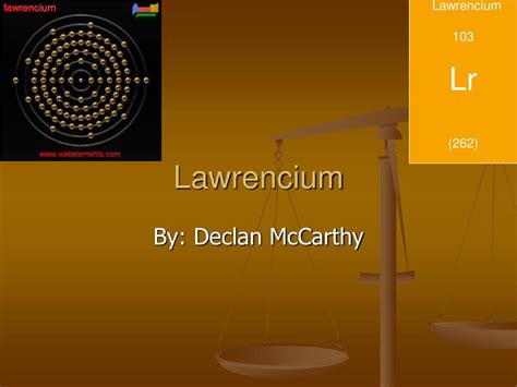 PPT - Lawrencium PowerPoint Presentation, free download - ID:3206985