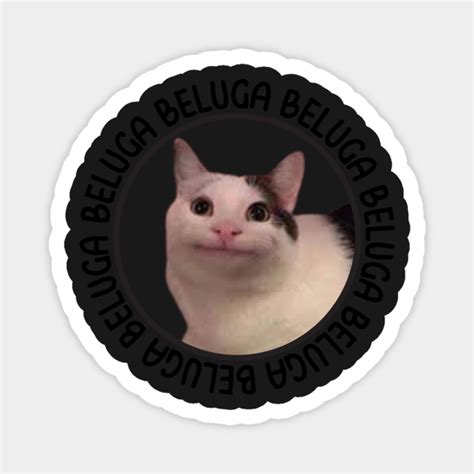 Beluga Cat Discord Meme Beluga Cat Discord Meme Magnet Teepublic