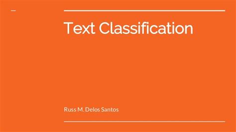 Text Classification