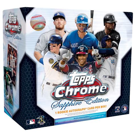 Topps Chrome Sapphire Edition Baseball Checklist Set Info Boxes