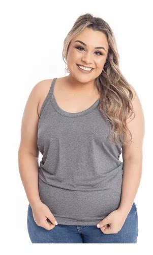 Regata Blusa De Alcinha B Sica Feminina Plus Size C