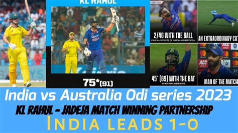 India Beats Australia By 5 Wkts Ind Vs Aus Odi Series 2023 Kl Rahul