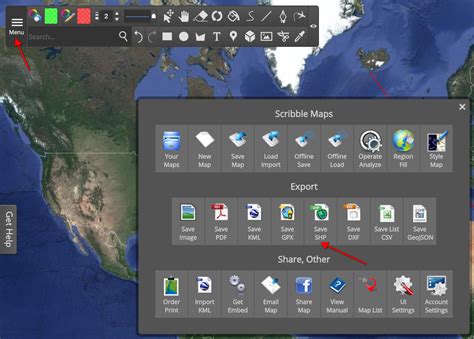 Create Shape Files Scribble Maps