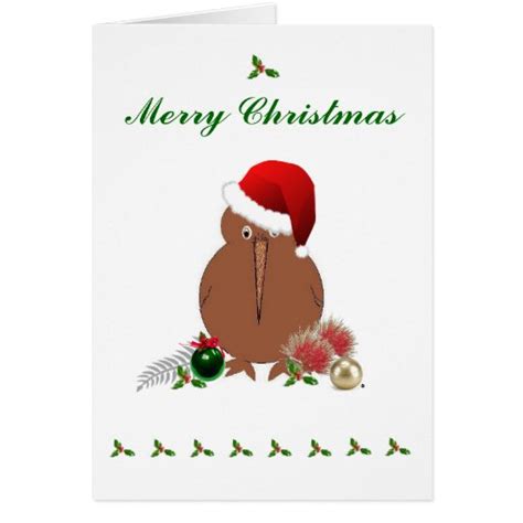 KIWI CHRISTMAS CARD | Zazzle