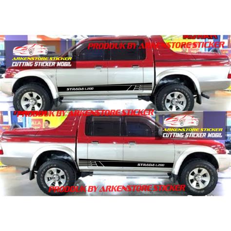 Jual Cuting Sticker List Mobil Strada L Sticker Stiker List Mobil