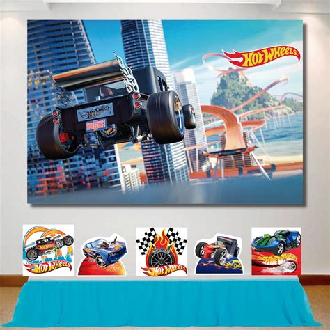 Painel Cen Rio De Festa X M E Kit Display Hot Wheels Elo