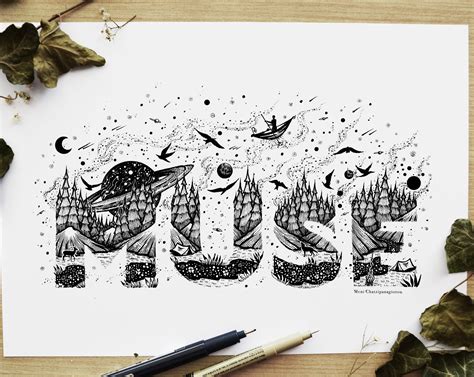 Lettering Illustrations By Meni Chatzipanagiotou