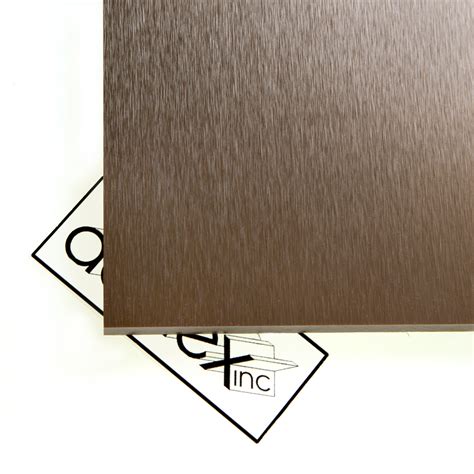 Brushed Dark Bronze Metallic Acrylic Sheet