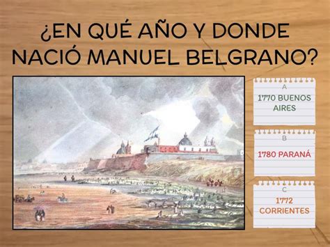 La Vida De Manuel Belgrano Cuestionario