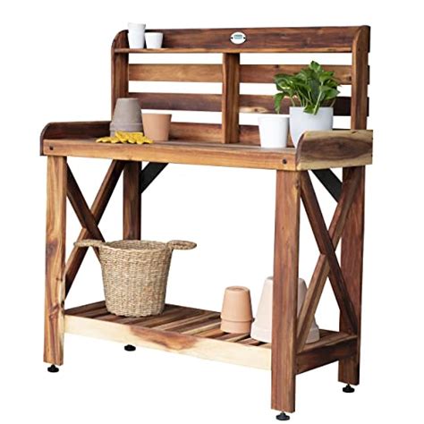 Acacia Wood Potting Bench Home Styling Works