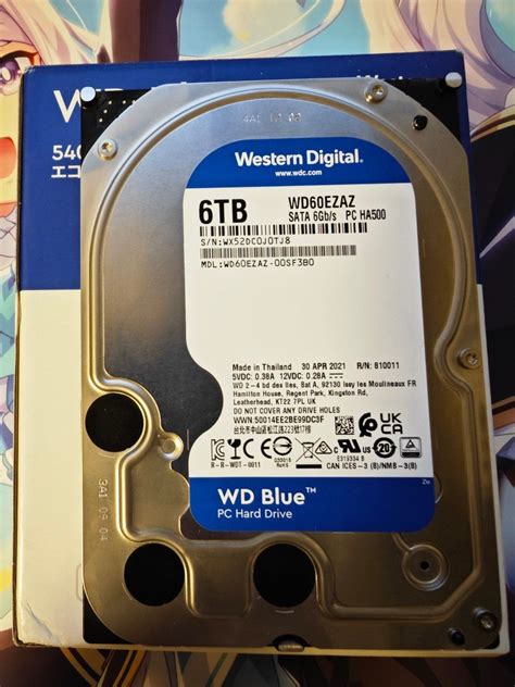 Western Digital 6TB HDD WD60EZAZ SATA600 BLUEPayPayフリマ