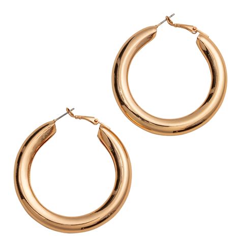 Chunky Earrings Gold Colored Ladies Handm Us