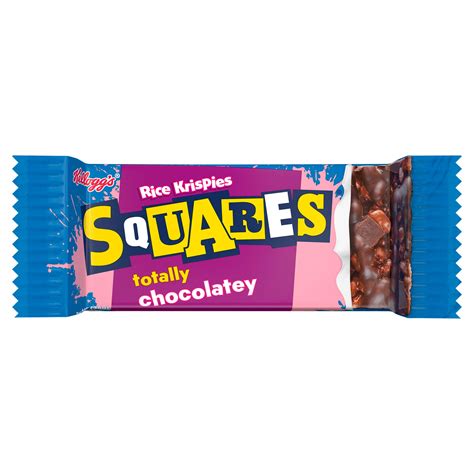 Kellogg S Rice Krispies Squares Totally Chocolatey 36g Cereal Bars