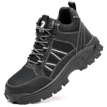 TIMIFIS Steel Toe Shoes for Men Waterproof Slip Resistant Work Sneakers ...