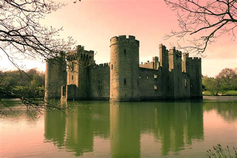 Inside Bodiam Castle In East Sussex England