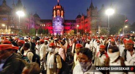 Mumbai Farmers Arrive At Azad Maidan Sharad Pawar To Address Rally Today Mumbai News The