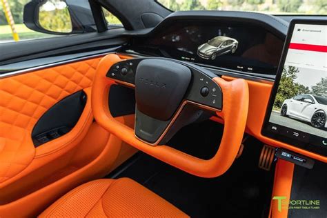 Tesla Model S Interior (2021 - 2024) | Tesla model s, Orange interior ...