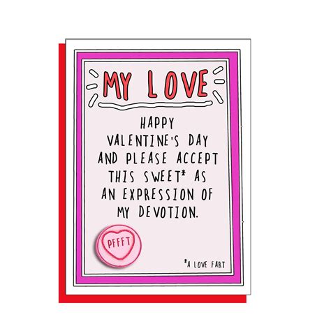 love sweet farts funny valentine card  la la greeting cards gifts