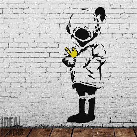 Banksy Stencil Art / Banksy Style Stencil Graffiti Effect In Photoshop ...