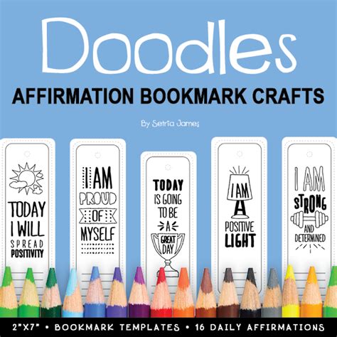 Doodles Positive Affirmations Bookmarks | Doodles Ave