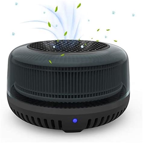 QUEENTY HEPA Air Purifier With True H13 Filter Quiet Desktop Car