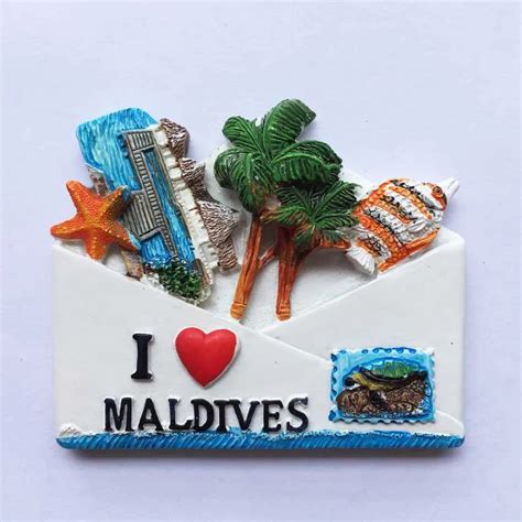 Maldives Creative Gift Bags Three Dimensional Landscape Ocean Wind