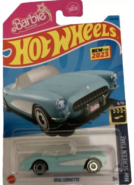 2024 HOT WHEELS Hw Screen Time 1956 Corvette 183 250 Bleu EUR 3 30 PicClick FR