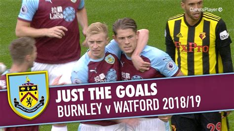 Just The Goals Burnley V Watford 2018 19 Youtube