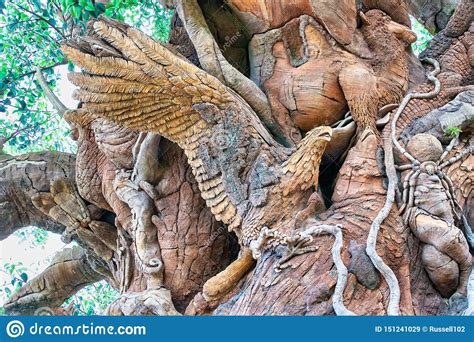 Carvings on the Tree of Life at Disney S Animal Kingdom Editorial Stock ...