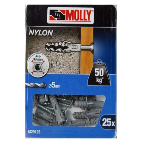 Chevilles Nylon X Mm Avec Vis T Te Frais E Ref M Xj Molly