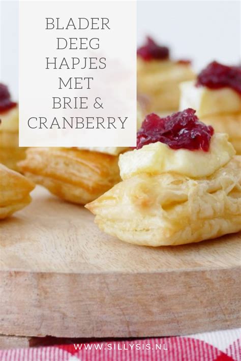 Bladerdeeg Hapjes Met Brie En Cranberry Voor Thanksgiving Sillysis