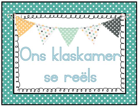 Klasreëls • Teacha